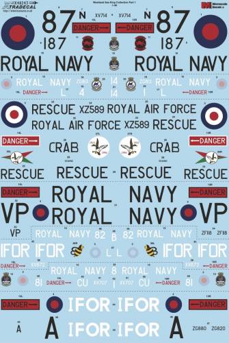 XTRADECAL 1/48 48243 WESTLAND SEA KING COLLECTION PART 1