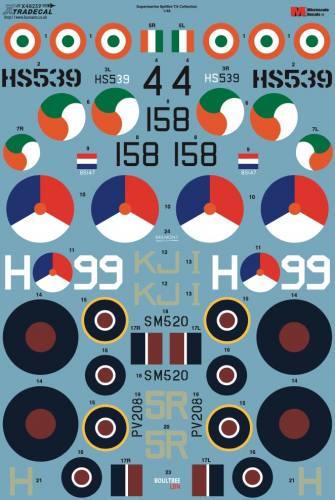 XTRADECAL 1/48 48259 SUPERMARINE SPITFIRE T 9 COLLECTION
