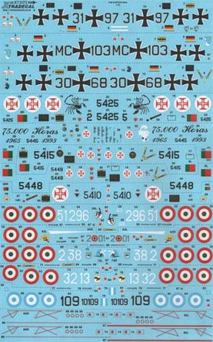 XTRADECAL 1/72 72175 FIAT G-91 GINA 