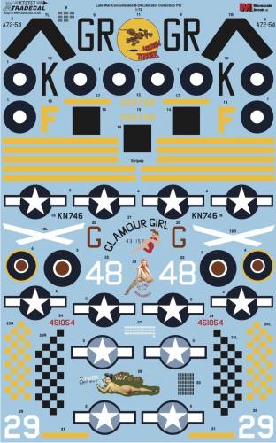 XTRADECAL 1/72 72353 LATE WAR CONSOLIDATED B-24 LIBERATOR COLLECTION PT 2