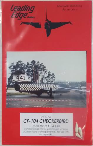 DISCOUNT DECALS 1/48 4528  104 1 48 LEADING EDGE CF-104 CHECKERBIRD