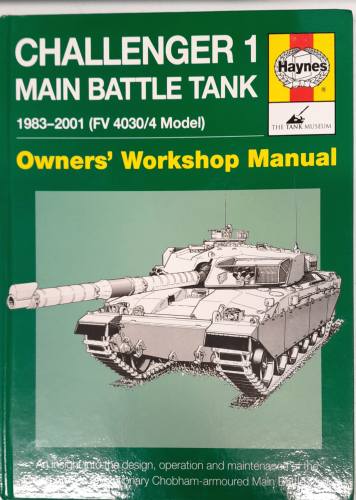 CHEAP BOOKS  ZB6581 CHALLENGER 1 MAIN BATTLE TANK OWNERS  WORKSHOP MANUAL Haynes