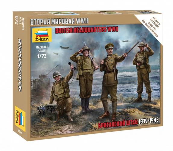 ZVEZDA 1/72 6174 BRITISH HEADQUARTERS STAFF WWII