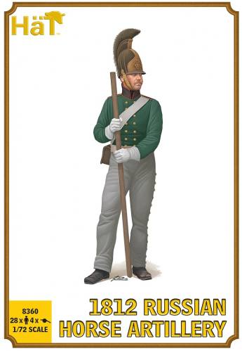 HAT INDUSTRIES 1/72 8360 1812 RUSSIAN HORSE ARTILLERY
