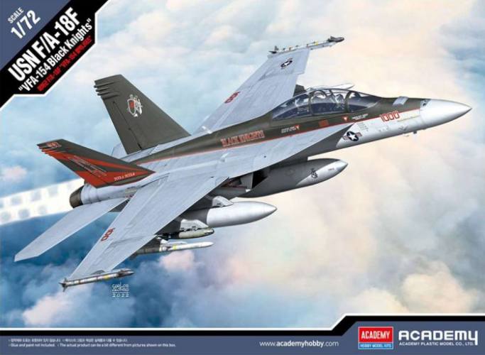 ACADEMY 1/72 12577 USN F/A-18F VFA-154 BLACK KNIGHTS