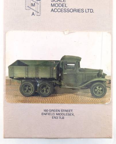 SCALE MODEL 1/35 SMAV 110 RUSSIAN GAZ AAA CARGO TRUCK