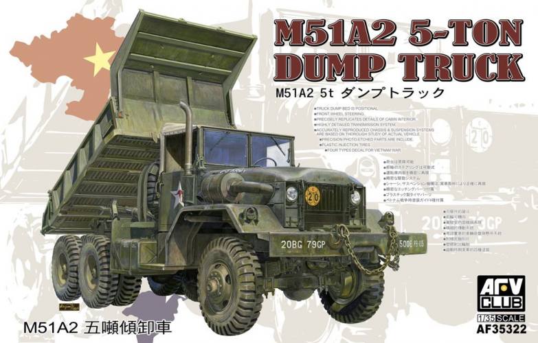 AFV CLUB 1/35 35322 M51A2 5-TON DUMP TRUCK