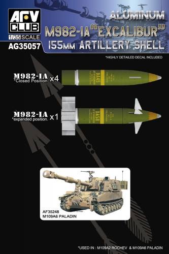 AFV CLUB 1/35 AG35057 M982-IA EXCALIBUR 155MM ARTILLERY SHELL