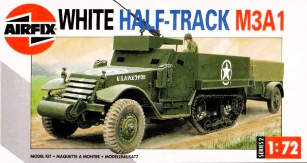 AIRFIX 1/72 02318 WHITE M3A1 HALF TRACK