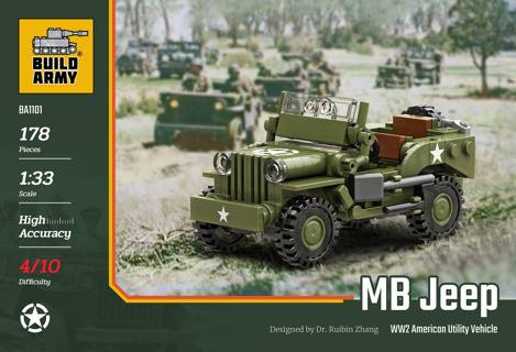 BUILD ARMY 1/33 B1101 WILLYS MB JEEP