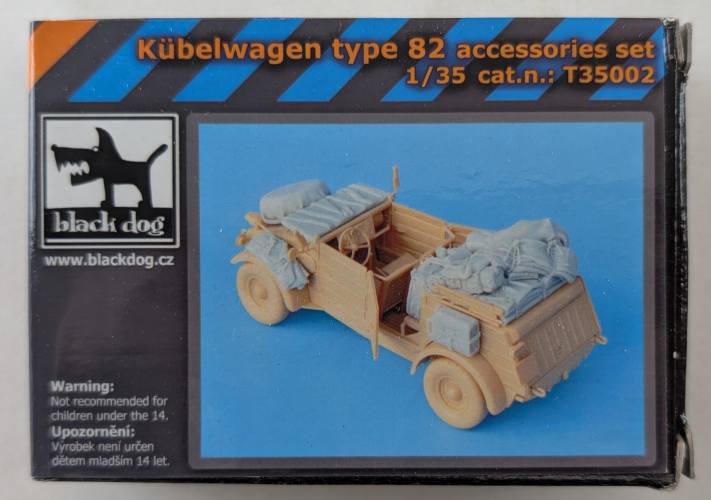 BLACK DOG 1/35 T35002 KUBELWAGEN TYPE 82 ACCESSORIES SET