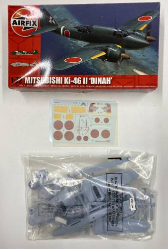 KINGKIT MODEL SCRAPYARD 1/72 AIRFIX A02016 MITSUBISHI KI-46 II DINAH  INCOMPLETE  NO INSTRUCTIONS 
