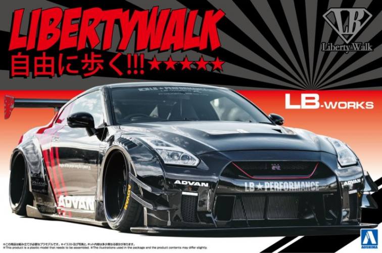 AOSHIMA 1/24 20473 LIBERTYWALK R35 GT-R TYPE 2 VERSION 2