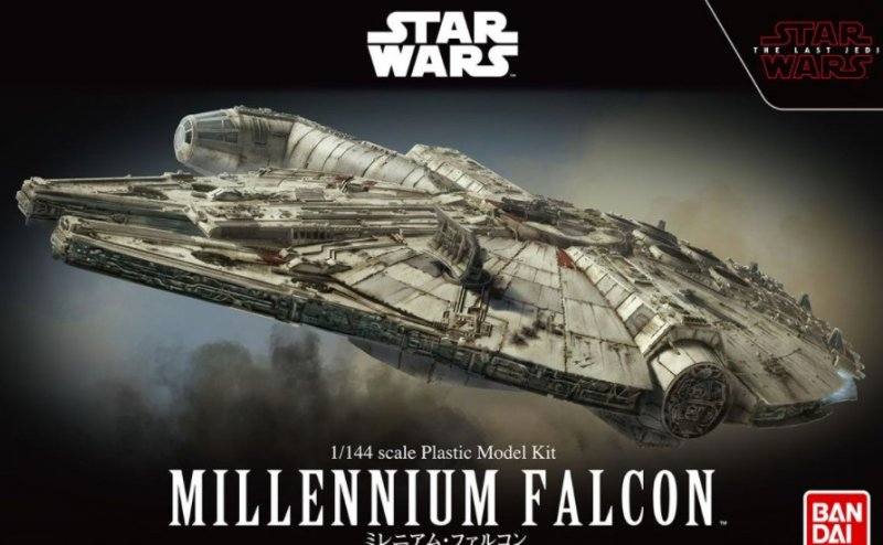 BANDAI 1/144 5063826 STAR WARS THE LAST JEDI MILLENIUM FALCON 