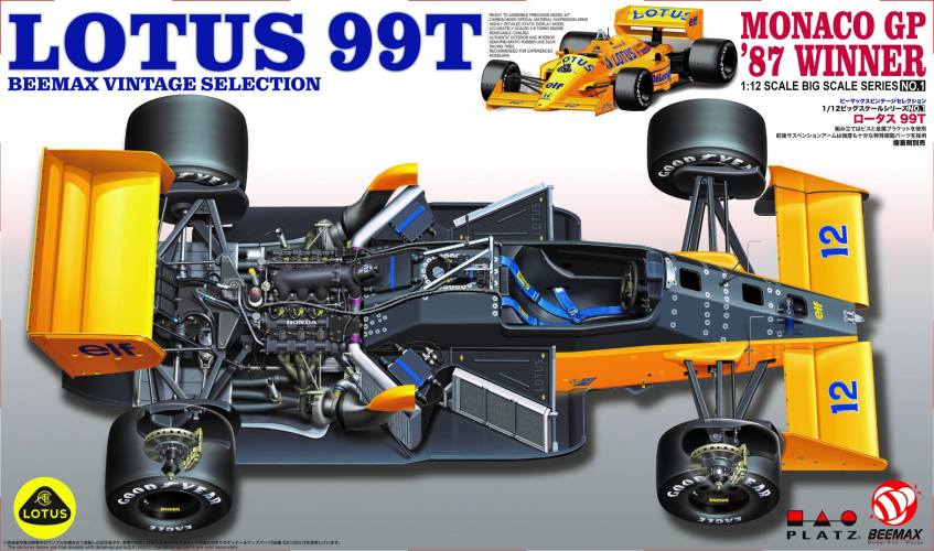 PLATZ 1/12  12001 LOTUS 99T 87 MONACO GP WINNER