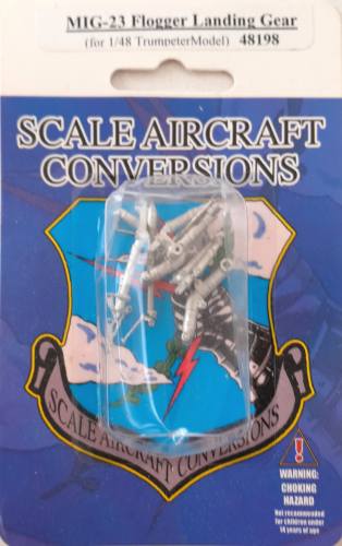 SCALE AIRCRAFT CONVERSIONS  1/48 48198 MIG-23 FLOGGER LANDING GEAR