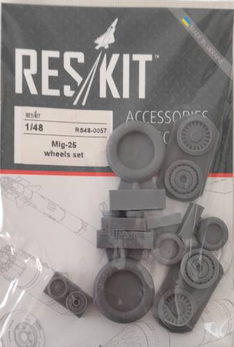RESKIT 1/48 RS48-0057 MIG-25 WHEELS SET