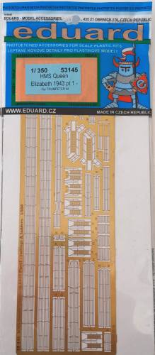 EDUARD 1/350 53145 HMS QUEEN ELIZABETH 1943 PT 1