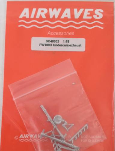 AIRWAVES 1/48 SC48032 FW109D UNDERCARRIAGE /EXHAUST