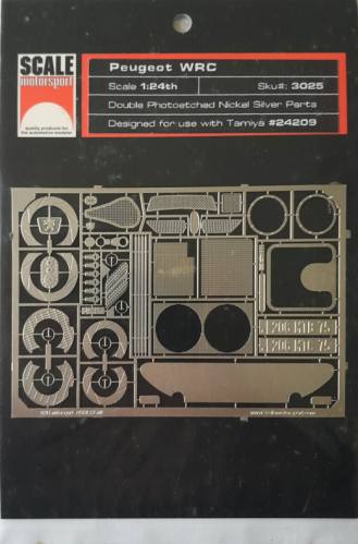 SCALE MOTORSPORT 1/24 3025 PEUGEOT WRC PHOTO ETCHED PARTS