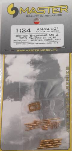 MASTERMODEL 1/24 AM-24-001 BRITISH BROWNING MK 2 .303 CALIBER  4 PCS 