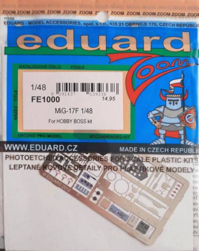 EDUARD 1/48 FE1000 MIG-17F 1/48