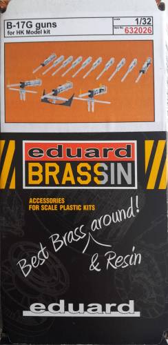 EDUARD 1/32 632026 B-17G GUNS FOR HK MODEL KIT