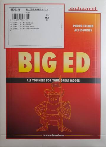 EDUARD 1/32 BIG3375 MESSERSCHMITT B-17E/F PART 2