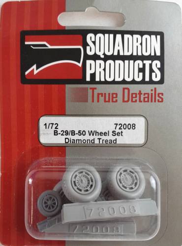 SQUADRON PRODUCTS  1/72 72008 B-29/B-50 WHEEL SET DIAMOND TREAD
