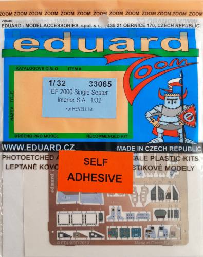 EDUARD 1/32 33065 EF 2000 SINGLE SEATER INTERIOR S.A.