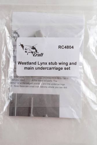 ROTOR CRAFT 1/48 RC4804 WESTLAND LYNX STUB WING AND MAIN UNDERCARRIAGE SET