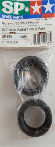 TAMIYA  SP-568 M-CHASSIS RADIAL TIRES  1 PAIR 