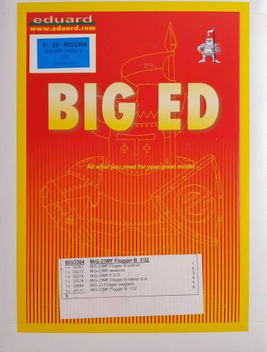 EDUARD 1/32 BIG3304 MIG-23MF FLOGGER B