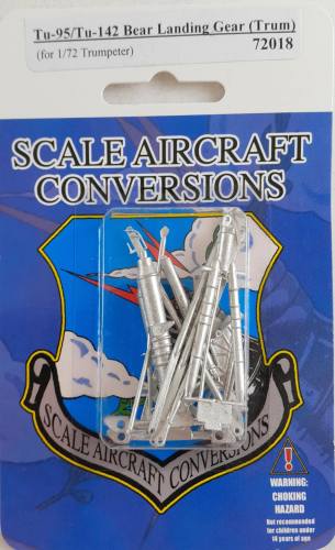 SCALE AIRCRAFT CONVERSIONS  1/72 72018 TU-95/TU-142 BEAR LANDING GEAR  TRUM 
