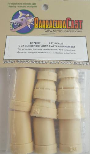 BARRACUDACAST 1/72 BR72287 TU-22 BLINDER EXHAUST   AFTERBURNER SET