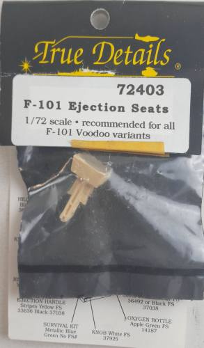 TRUE DETAILS 1/72 72403 F-101 EJECTION SEATS