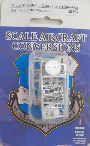 SCALE AIRCRAFT CONVERSIONS  1/48 48257 FOUGA MAGISTER L. GEAR  2 SETS 