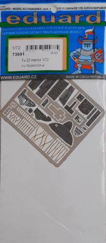 EDUARD 1/72 73691 TU-22 INTERIOR