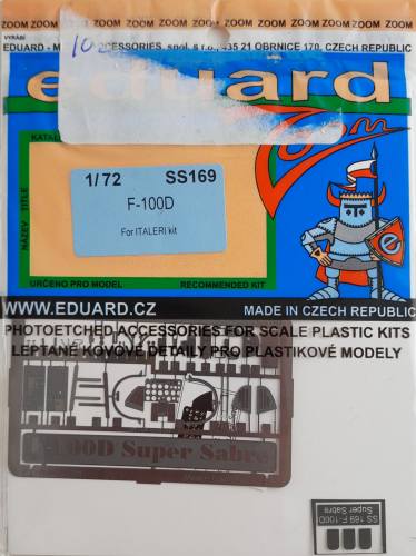 EDUARD 1/72 SS169 F-100D FOR ITALERI KIT