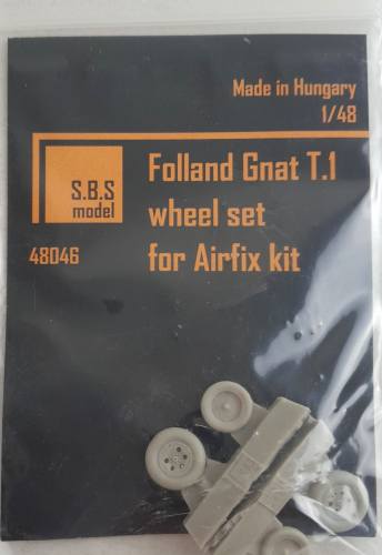 SBS MODEL 1/48 48046 FOLLAND GNAT T.1 WHEEL SET FOR AIRFIX KIT