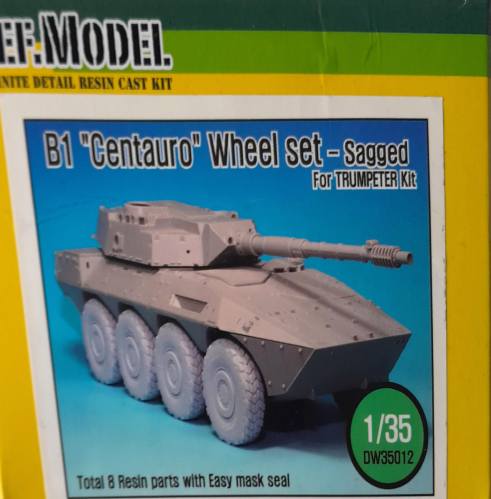 DEF MODEL 1/35 DW35012 B1 CENTAURO WHEEL SET - SAGGED