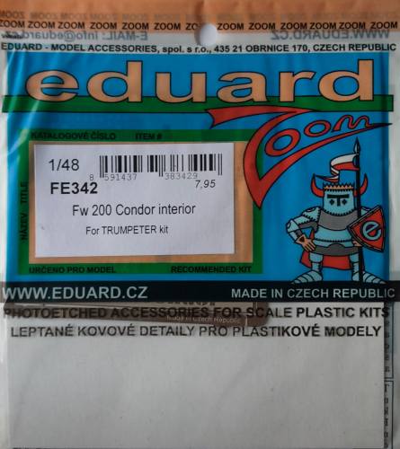 EDUARD 1/48 FE342 FW 200 CONDOR INTERIOR