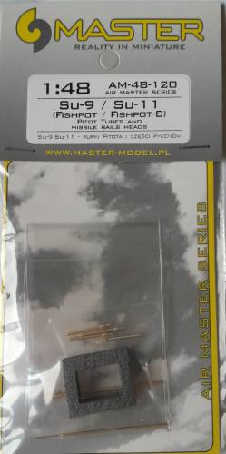 MASTERMODEL 1/48 AM-48-120 SU-9 / SU-11  FISHPOT / FISHPOT-C  PITOT TUBES AND MISSILE RAILS HEADS