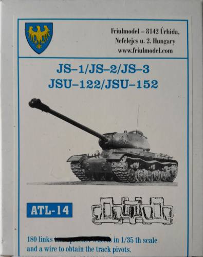 FRIULMODEL 1/35 ATL-14 JS-1/JS-2/JS-3 JSU-122/JSU-152