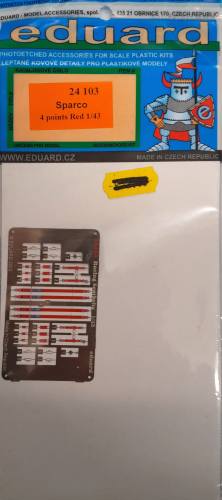 EDUARD 1/43 24 103 SPARCO 4 POINTS RED