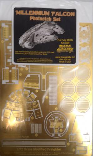 PARAGRAFIX 1/72 PGK-180 MILLENNIUM FALCON PHOTOETCH SET