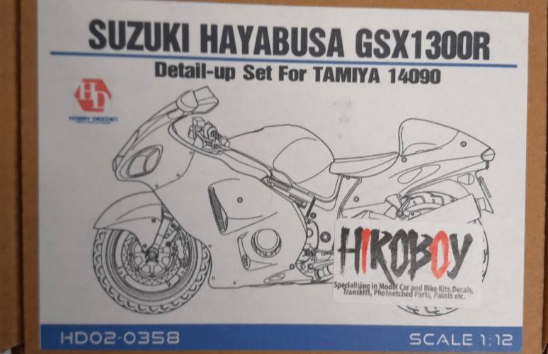 HOBBY DESIGN 1/12 HD02-0358 SUZUKI HAYABUSA GSX1300R DETAIL-UP SET FOR TAMIYA 14090
