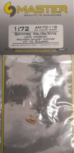 MASTERMODEL 1/72 AM-72-118 SPITFIRE MK.IXE/XVIE LATE VERSION  ROUNDED CANNON FAIRINGS 