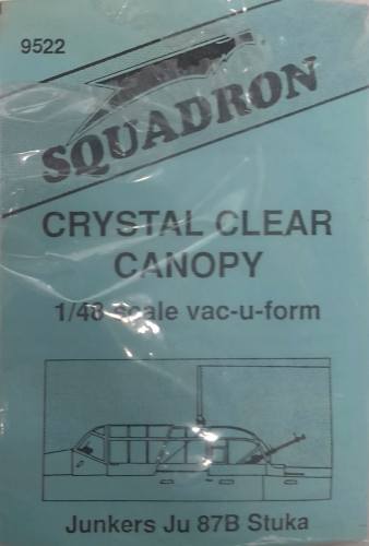 SQUADRON MODELS 1/48 9522 CRYSTAL CLEAR CANOPY JUNKERS JU 87B STUKA