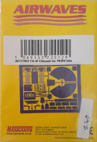 AIRWAVES 1/72 AEC72012 CH-47 CHINOOK FOR PK/RV KITS